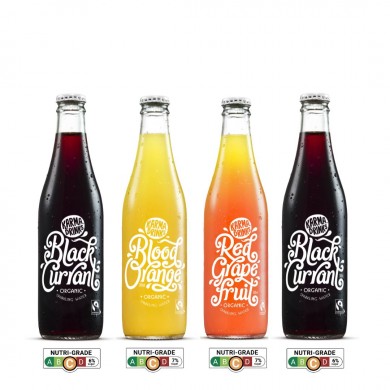 Organic Sparkling Soft Drinks Mixed Pack - Box of 4