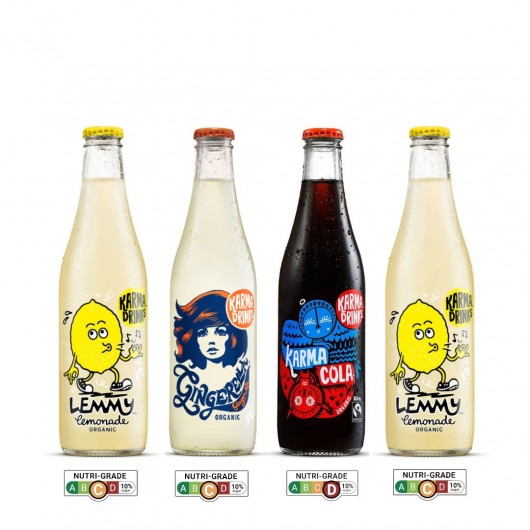 Organic Fairtrade Fizzy Mixed Pack - Box of 4