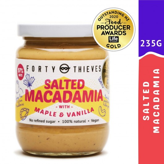 Salted Macadamia with Maple & Vanilla - 235g