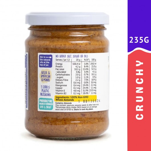 Almond Butter Crunchy - 235g