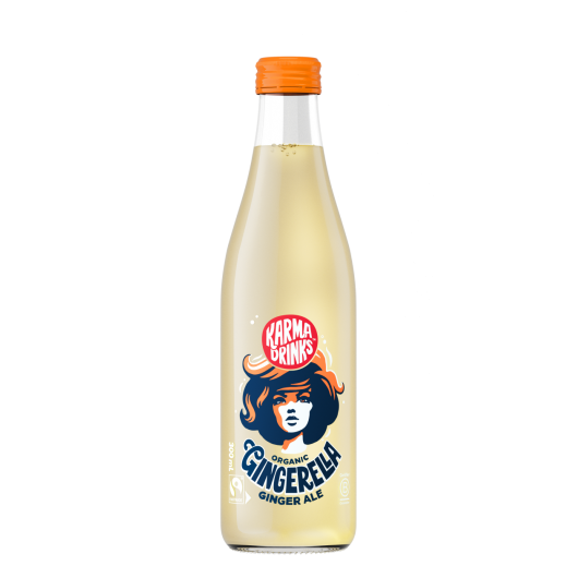 Organic Fairtrade Gingerella Ginger Ale (4 x 300ml)