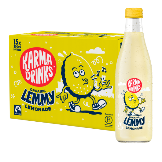 Karma Drinks Organic Fairtrade Lemmy Lemonade 15-Pack